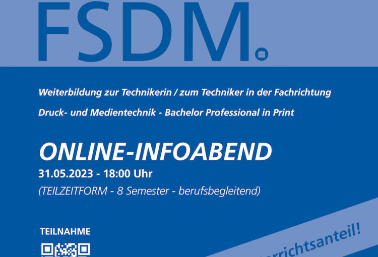 ONLINE-INFOABEND der Fachschule Druck- und Medientechnik am 31.05.23