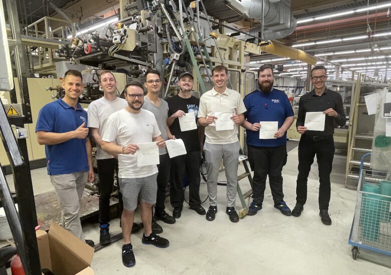 Exklusive Einblicke in die Serviettenproduktion – FS Druck- und Medientechnik besucht die DUNI GmbH