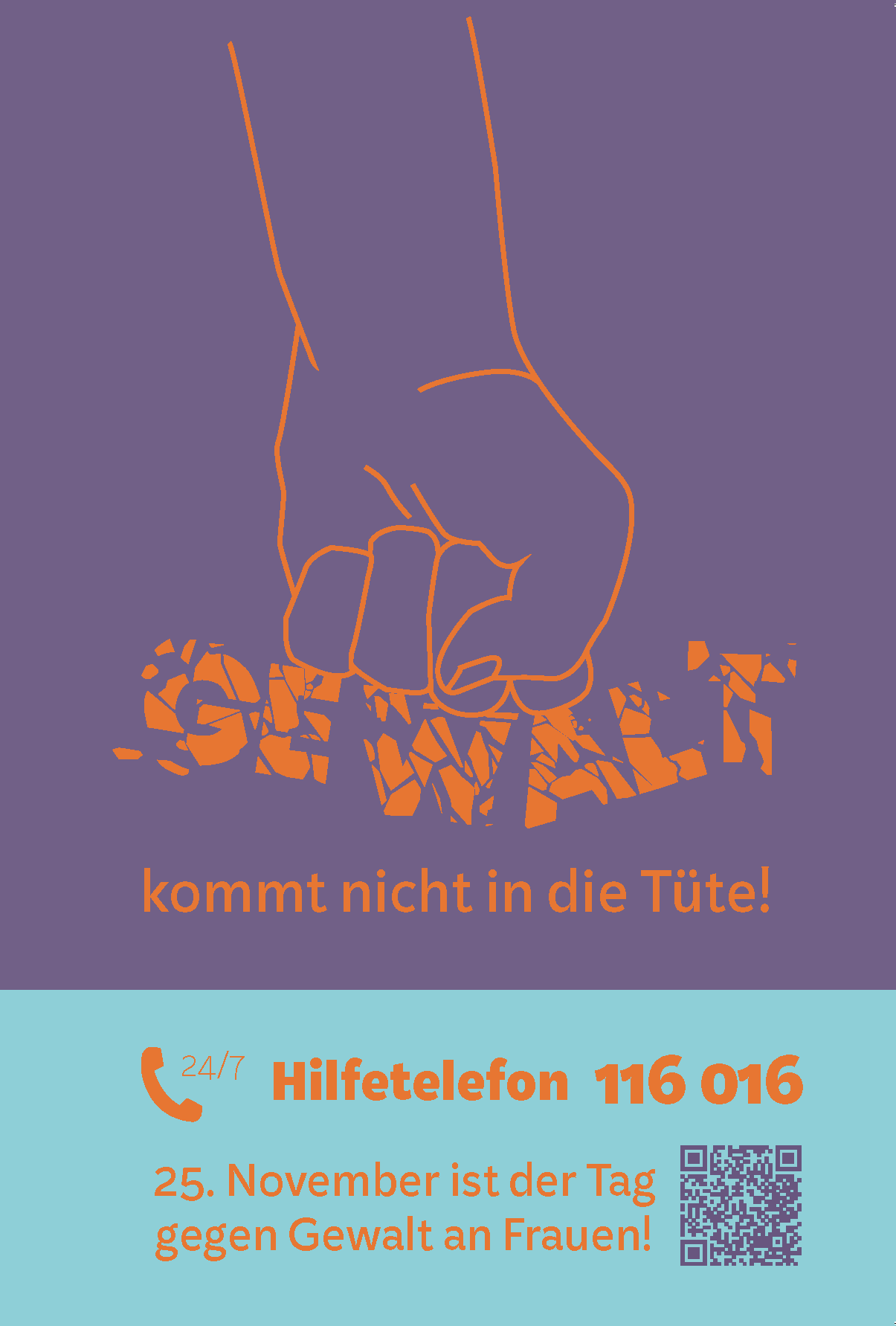 „Gewalt kommt nicht in die Tüte!“ – BGYM1 gestaltet Brötchentüten für den Orange Day 